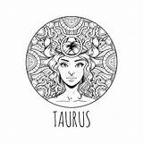 Taurus Horoscope Toro Segno 30seconds Illustrativo Adulta Simbolo Materiale Zodiaco Zodiak Libra Orosco Desember Rabu Ramalan Virgo Capricorn Gemini sketch template