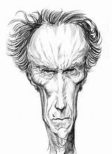 Tutorial Caricature Eastwood Clint Hammermeister Mark Artist Painting Sketch sketch template