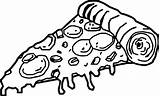 Pizza Cartoon Coloring Pages Cheese Drawing Colouring Slice Macaroni Printable Kids Getdrawings Food Crust Stuffed Super Picolour Hut Delicious Drawings sketch template