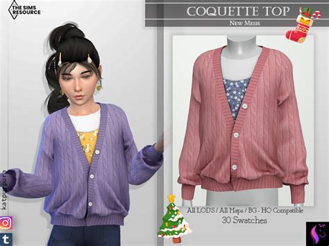 sims resource coquette top