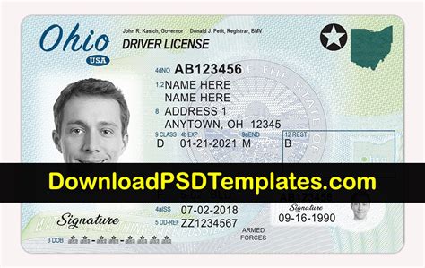 printable drivers license template jesram