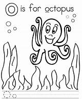 Octopus Coloring Letter Pages Alphabet Printable Worksheets Color Preschool Sheets Letters Print Henry Kids Happy Words Sightwordsgame Ocean Google Comments sketch template