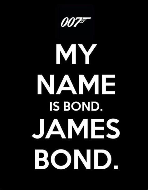 my name is bond james bond james bond theme james bond quotes