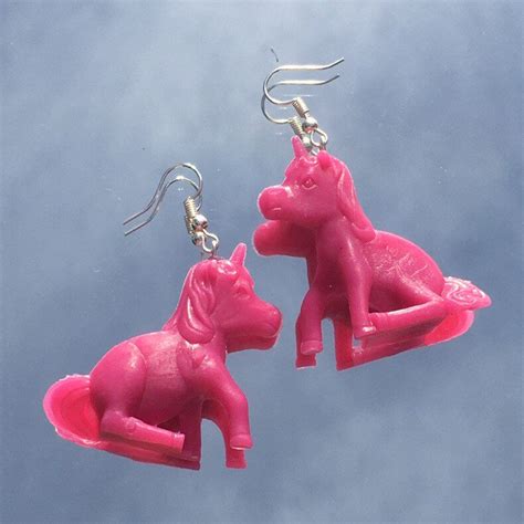 unicorn earrings etsy