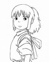 Ghibli Chihiro Studio Miyazaki Anime Drawing Desenhos Viagem Rajzok Colorir Para Desenho Choose Board Hayao sketch template