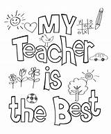 Teacher Coloring Pages Appreciation Printable Week Print sketch template