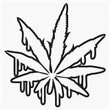 Weed Leaf Drawing Coloring Joint Pages Tattoo Cannabis Tribal Drawings Trippy Graffiti Cool Clipart Clip Pencil Cliparts Sketches Leaves Skull sketch template