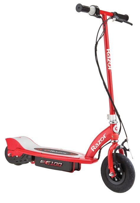 razor  electric scooter red  kids ages      lbs  pneumatic front tire
