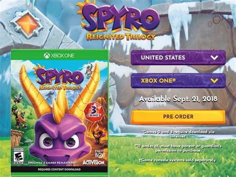 Spyro Reignited Trilogy Comes With Just First Game