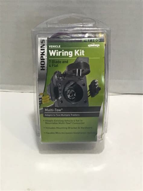 hopkins  multi tow adapter vehicle wiring kit  blade  flat ebay