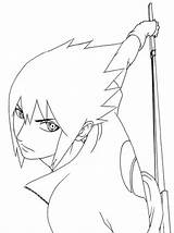 Sasuke Naruto Coloring Pages Drawing Face Sharingan Printable Uchiha Anime Line Color Sword Sarada Getdrawings Lineart Print Popular sketch template