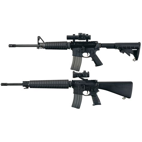 Two Ar 15 Style Rifles A Stag Arms Stag 15 Semi Automatic Rifle With