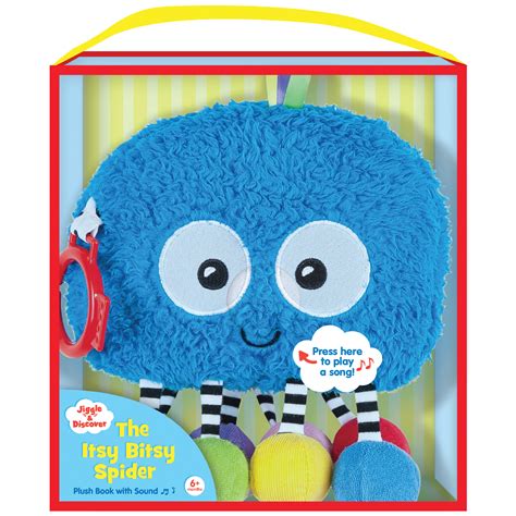 jiggle discover  itsy bitsy spider plush book  sound