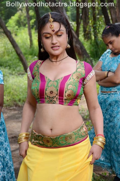 Sonia Agarwal Spicy Photos Gallery In Saree Blouse