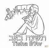 Tisha Bav Ausmalbild Supercoloring Jewish sketch template