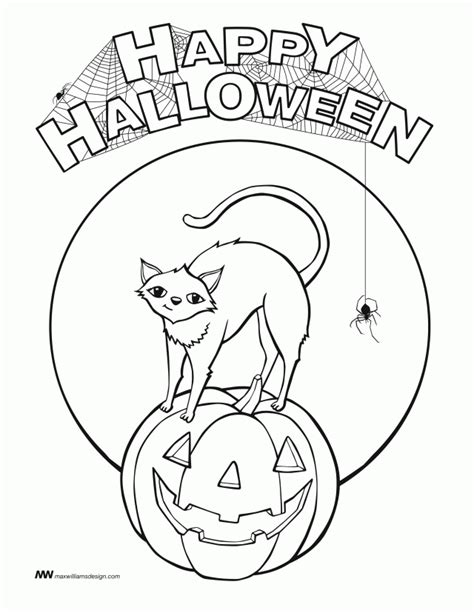 printable halloween black cat coloring pages halloween cats