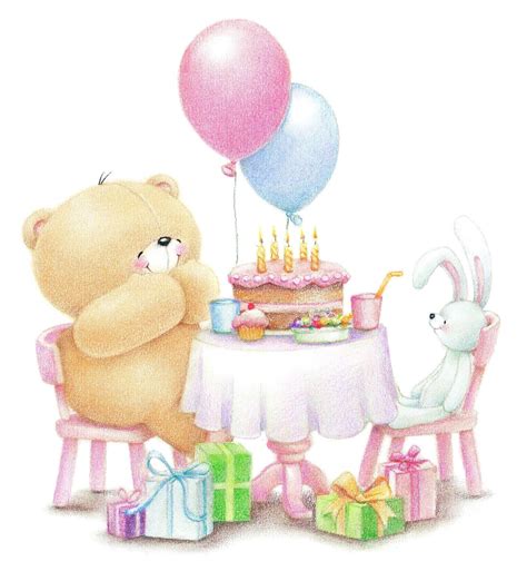 happy birthday teddy bear clipart   cliparts  images