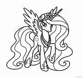 Celestia Coloring Getdrawings Mlp Princess Pages sketch template