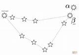 Constellation Coloring Capricornus Pages Constellations Printable Supercoloring Dot Drawing Categories sketch template
