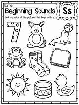 Sound Worksheets Beginning Sounds Letter Color Activities Worksheet Kindergarten Preschool Phonics Coloring Nursery Beginner Words Pre Reading Teacherspayteachers Kinder Starting sketch template