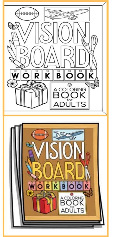 easy vision board creation  coloring enthusiasts workbook vision
