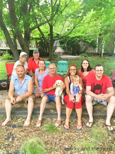 fourth  july family pic quirky   nerd