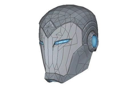 life size superior iron man helmet papercraft  cosplay  template