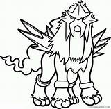Pokemon Entei Coloring Pages Legendary Printable Coloring4free Giratina Water Type Houndoom Drawing Print Mighty Getcolorings Clipart Chola Color Arceus Kids sketch template