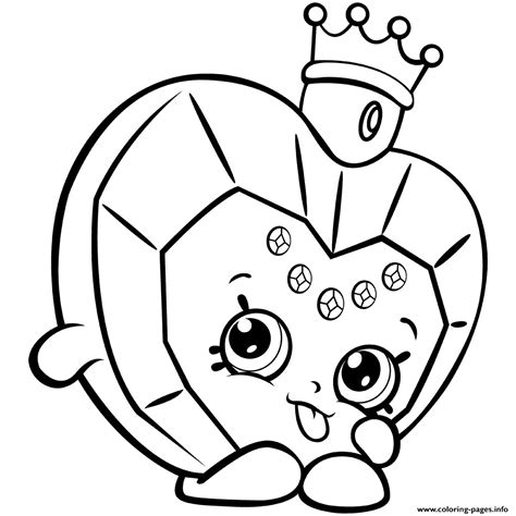 shopkin coloring pages printable  getdrawings