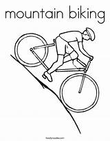 Mountain Biking sketch template