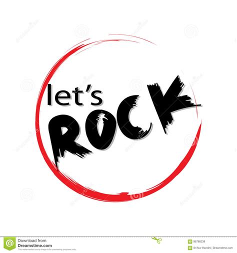 Lets Rock Stock Illustration Illustration Of Icon Grunge