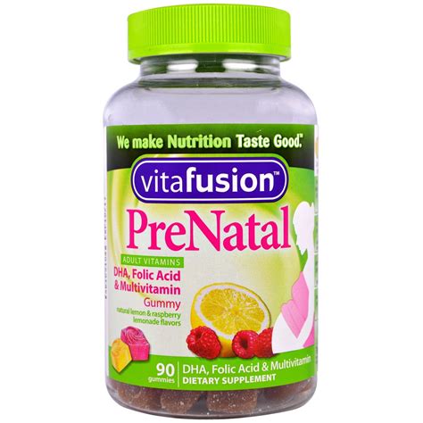 vitafusion prenatal dha folic acid multivitamin  gummies  iherb