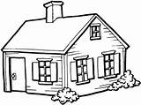 House Coloring Shelter Pages Color Bungalow Dream sketch template
