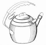 Kettle Tea Drawing Getdrawings sketch template