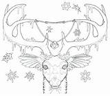 Buck Coloring Pages Whitetail Deer Getdrawings Getcolorings Wildebeest sketch template