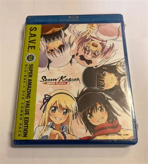 Senran Kagura Ninja Flash Complete Series Brand New 4 Disc Blu Ray