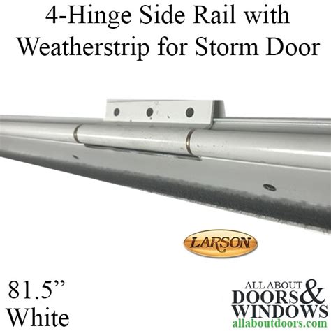 larson  hinge side rail  weatherstrip  white