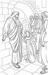 Heals Canaanite Matthew Heilt Jairus Tochter Deaf Healed Supercoloring Lesson Religion Crippled Lent Adamo Eva Womans Ausdrucken sketch template
