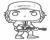 Pop Dc Ac Angus Young Coloring Pages Rock Funko sketch template