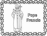 Pope sketch template