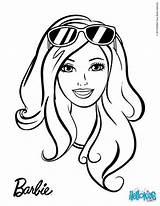 Barbie Coloring Pages Face Choose Board sketch template