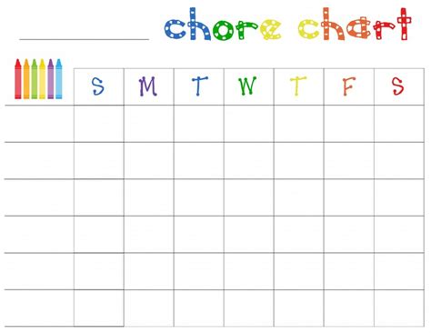 printable chore charts  kids activity shelter