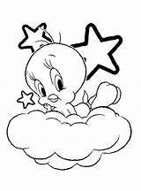 Tweety Pages Bird Gangster Coloring Template Baby Crip sketch template
