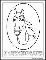Coloring Horse Horses Pages Wild Quarter Jumping Galloping Color Print Head Show Riding Getcolorings Printable Words Colorwithfuzzy sketch template