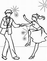 Coloring Pages Dance Printable Tap sketch template