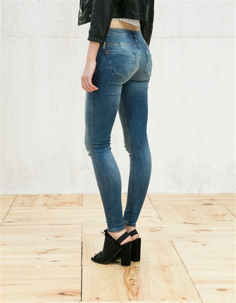 push  skinny jeans woman bershka denmark