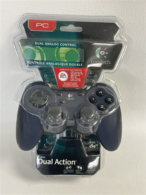 logitech dual action analog gamepad controller  pc nos brand  sealed  ebay