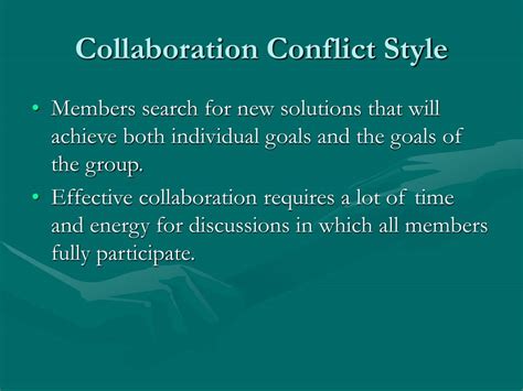 collaborating conflict style