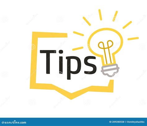 tips sign clipart image stock vector illustration  helpful