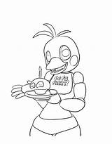 Coloring Chica sketch template